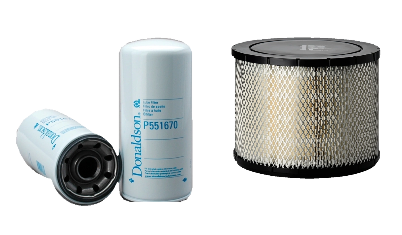 Donaldson P551670 full-flow lube filters and P181107 primary air filter